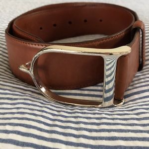 Ralph Lauren Collection leather equestrian belt